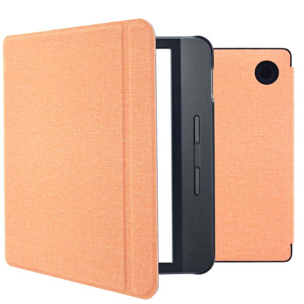 imoshion Canvas Sleepcover Klapphülle mit Stand Tolino Vision 5 - Peach