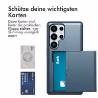 imoshion Backcover mit Kartenfach Samsung Galaxy S25 Ultra - Dunkelblau