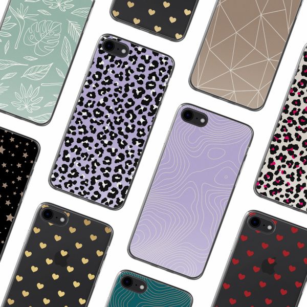 imoshion Design Hülle iPhone SE (2022 / 2020) / 8 / 7 - Leopard Lilac