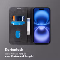 imoshion Slim Klapphülle Apple iPhone 16 - Schwarz