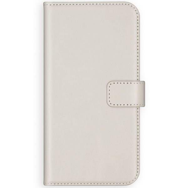 Selencia Echtleder Klapphülle Samsung Galaxy S21 Plus - Greige