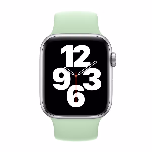 Apple Silikon Solo Loop für das  Apple Watch | 44/45/46/49 mm - Größe 10 - Pistachio