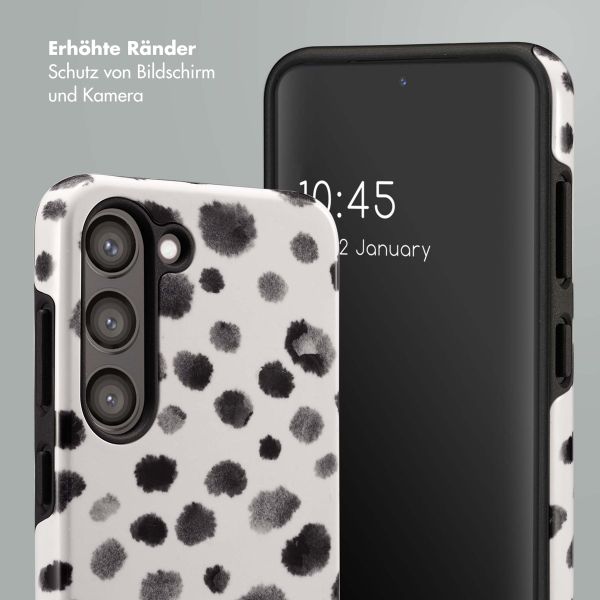 Selencia Vivid Tough Back Cover für das Samsung Galaxy S23  - Trendy Leopard