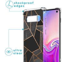 imoshion Design Hülle mit Band für das Samsung Galaxy S10 Plus - Black Graphic
