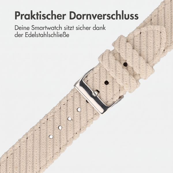 imoshion Corduroy-Band für Apple Watch | 44/45/46/49 mm - Beige