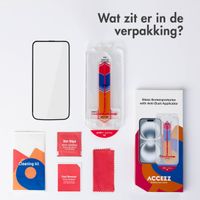 Accezz Gehärteter Glas-Schutz + Applikator Apple iPhone 15 Pro
