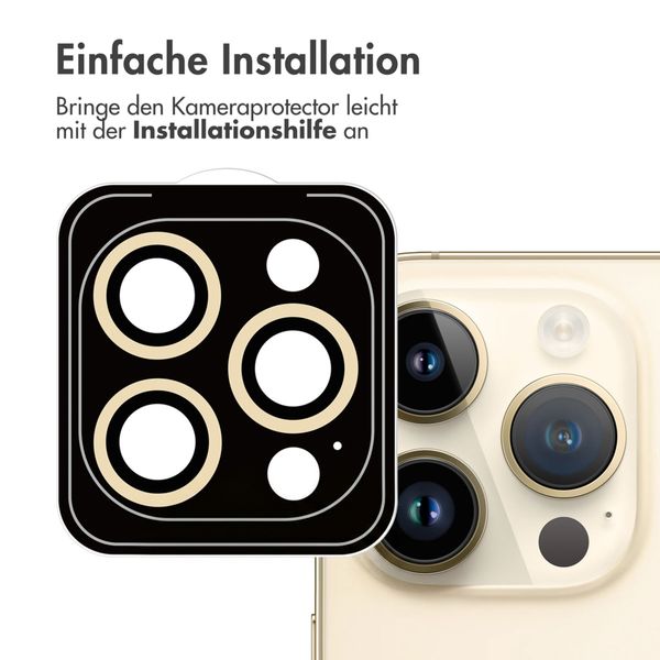 imoshion ﻿2er-Pack Objektivschutz für Kamera für das Apple iPhone 14 Pro / 14 Pro Max - Gold