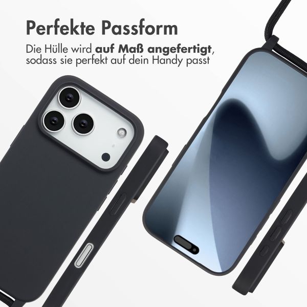 imoshion SilikonHülle mit Band Apple iPhone 17 Pro - Schwarz