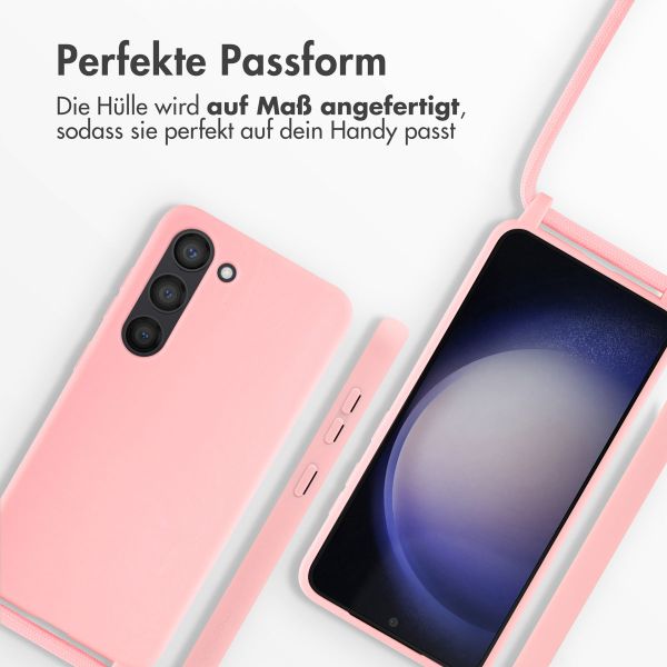 imoshion Silikonhülle mit Band für das Samsung Galaxy S23 - Rosa