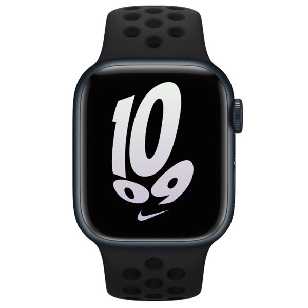 Apple Nike Sport Armband für das  Apple Watch Series 1 t/m 9 / SE (38/40/41 mm) | Series 10 / 11 (42 mm) - Schwarz