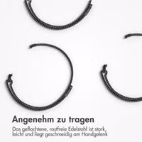 imoshion Magnetisches Milanaise Armband für Xiaomi Smart Band 9 / 8 Pro / Redmi Watch 6 / 5 / 4 - Schwarz