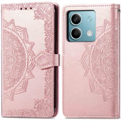 imoshion Mandala Klapphülle für das Xiaomi Redmi Note 13 (5G) - Rose Gold