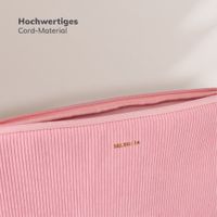 Selencia Cord Laptop Hülle 13-14 Zoll - Laptop Sleeve - Soft Blush