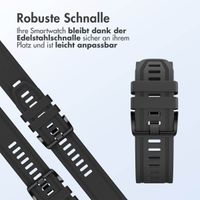 imoshion QuickFit® Line Silikonarmband für die Garmin Watch | 20 mm Anschluss - Schwarz