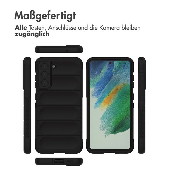 imoshion EasyGrip Back Cover für das Samsung Galaxy S21 FE - Schwarz