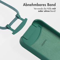 imoshion Color Backcover mit abnehmbarem Handykette und MagSafe Apple iPhone 14 - Dunkelgrün