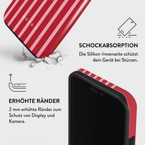 Burga Tough Back Cover MagSafe Apple iPhone 15 Pro - Strawberry Jam