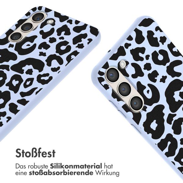 imoshion SilikonHülle design mit Band Samsung Galaxy S23 - Animal Lila