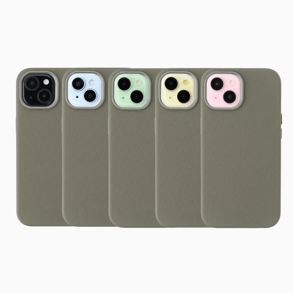 Accezz Mesh Backcover mit MagSafe Apple iPhone 15 - Dunkelgrau
