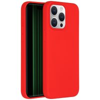 Accezz Liquid Silikoncase für das iPhone 15 Pro Max - Rot