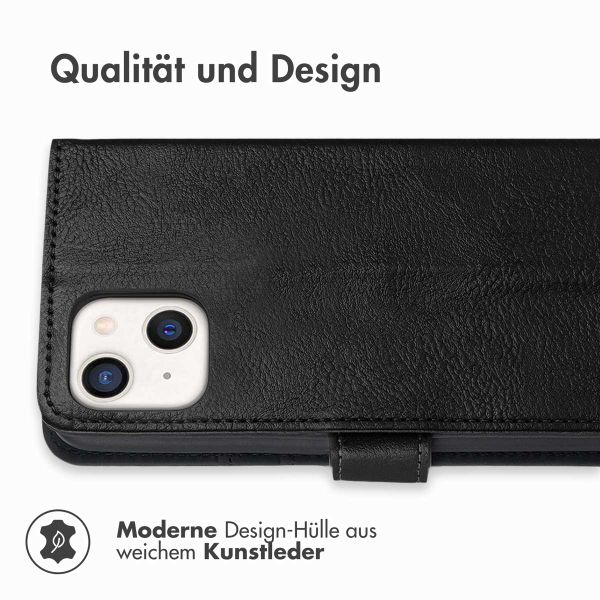 imoshion Luxuriöse Klapphülle Apple iPhone 13 Mini - Schwarz