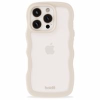 Holdit Wavy Case Apple iPhone 16 Pro Max - Transparent / Light Beige