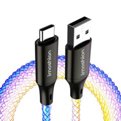 imoshion Leughtendes Schnellladekabel RGB - USB-A zu USB-C Kabel - 2 Meter