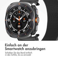 imoshion Magnetisches Milanaise Armband für das  Samsung Galaxy Watch Ultra (2024/2025) - Schwarz