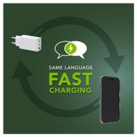 dbramante1928 Re-charge Ladegerät 2x USB-C 65 W und USB-A 18 W - Weiß