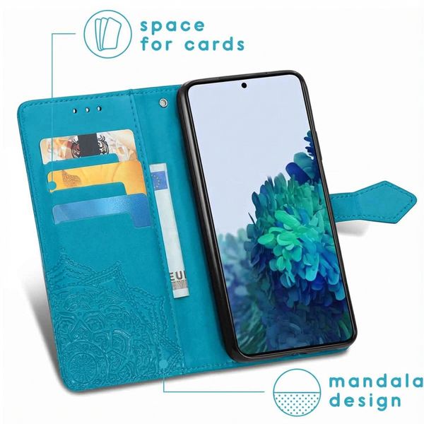 imoshion Mandala Klapphülle Samsung Galaxy S22 - Türkis