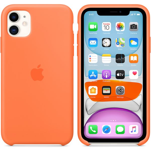Apple Silikon-Case für das Apple iPhone 11 - Vitamin C