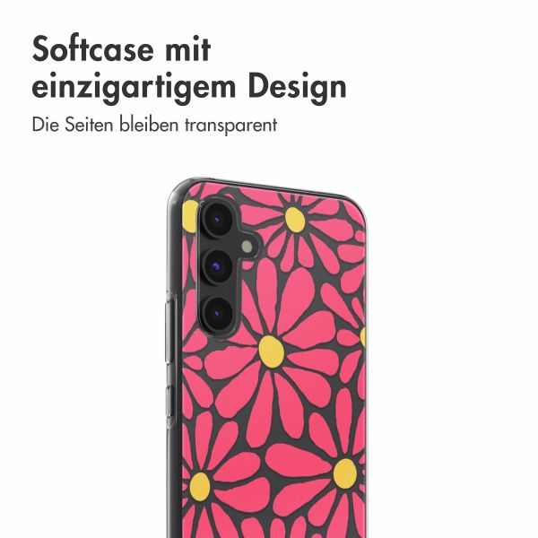 imoshion  Design Hülle für das Samsung Galaxy A54 - Dusty Rose Flowers Connect