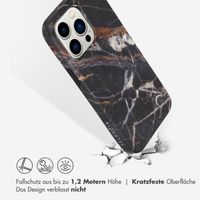 Selencia Aurora Fashion Back Case für das Apple iPhone 14 Pro Max - ﻿Strapazierfähige Hülle - 100 % recycelt - Schwarzer Marmor