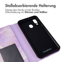 imoshion Design Klapphülle für das Samsung Galaxy A40 - Purple Marble