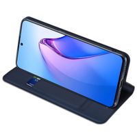 Dux Ducis Slim TPU Klapphülle für das Oppo Reno 8 5G - Dunkelblau