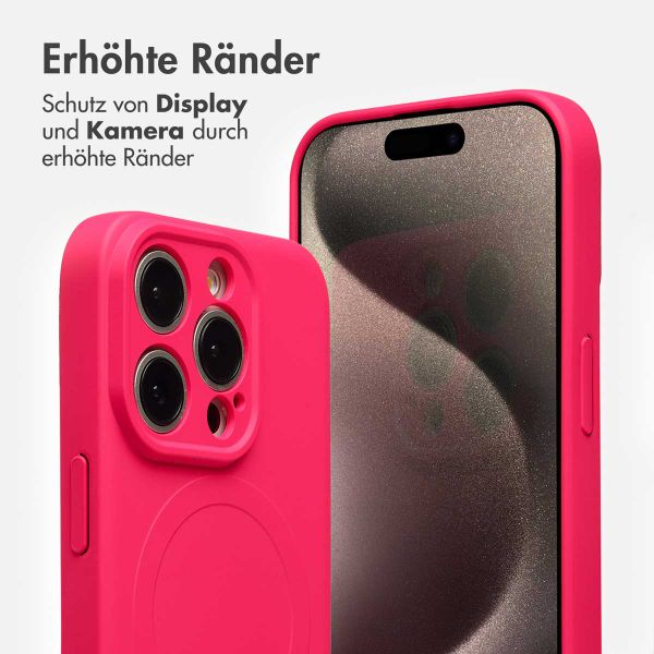 imoshion Color Back Cover mit MagSafe Apple iPhone 15 Pro - Neon Pink