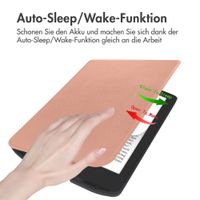 imoshion Slim Soft Case Sleepcover für das Pocketbook Verse / Verse Pro / Vivlio Light / Light HD - Rose Gold