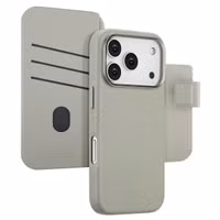Accezz 2-in-1 Klapphülle aus Leder mit MagSafe Apple iPhone 17 Pro - Light Grey