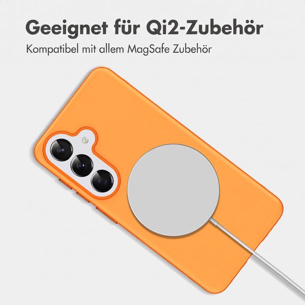 imoshion Color Backcover mit Thin MagSafe Ring Samsung Galaxy S25 / S24 - Orange
