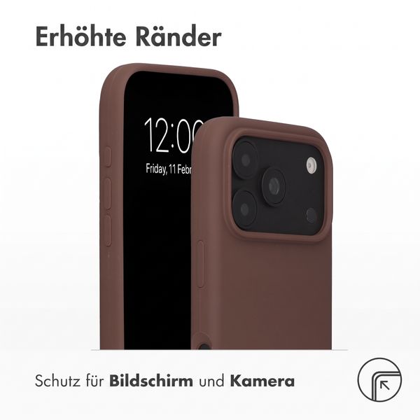 Accezz Liquid Silikoncase mit MagSafe Apple iPhone 18 Pro / 17 Pro - New Tea Brown