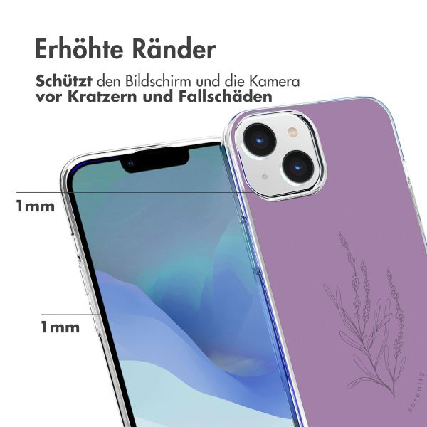 imoshion Design Hülle für das iPhone 14 - Floral Purple