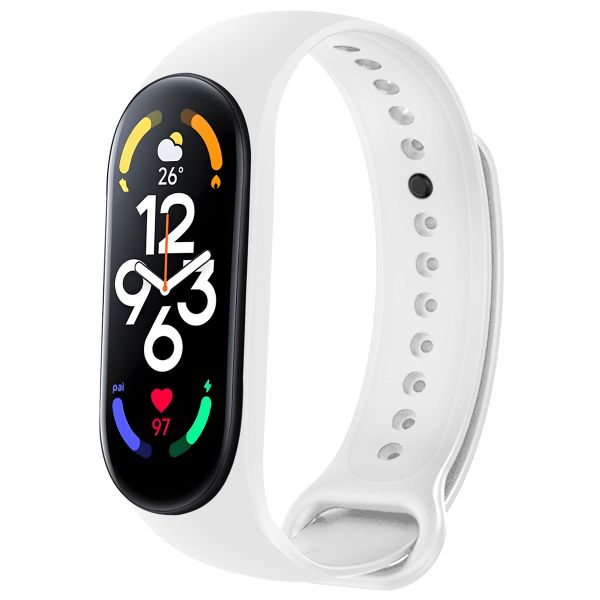 imoshion Silikonarmband für das Xiaomi Mi Band 7 - Weiß