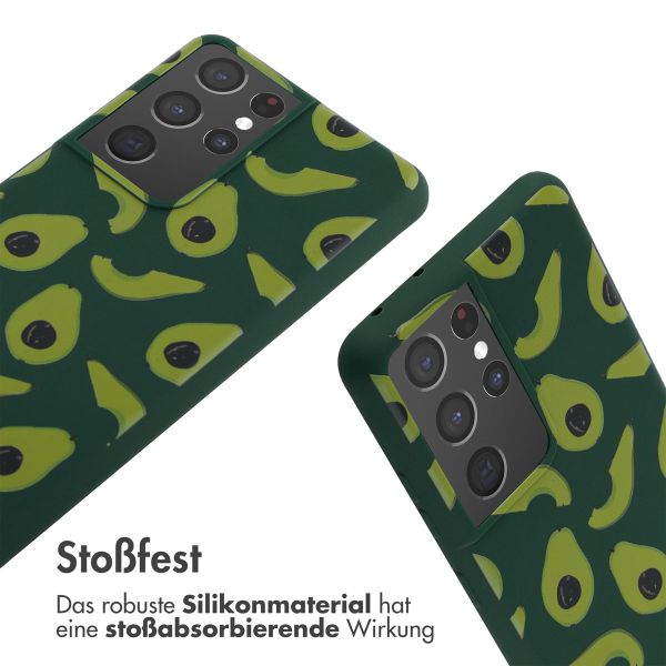 imoshion SilikonHülle design mit Band Samsung Galaxy S21 Ultra - Avocado Green
