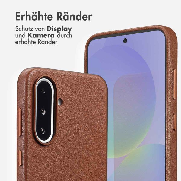 Accezz MagSafe Leather Backcover Samsung Galaxy A36 / A56 - Kaffeebraun