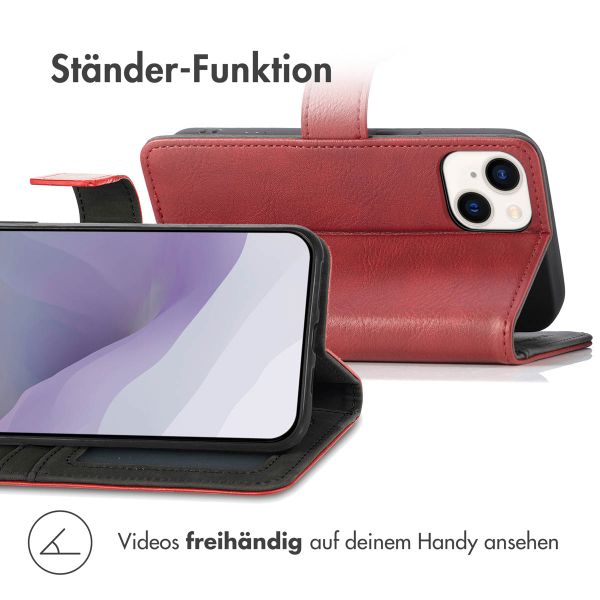 imoshion Luxuriöse Klapphülle Apple iPhone 14 / 13 - Rot