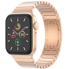 Selencia Gliederarmband aus Edelstahl für die Apple Watch Series 1 bis 10 / SE / Ultra (2) (44/45/46/49 mm) - Roségold