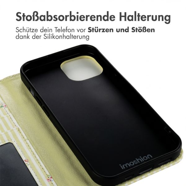 imoshion Design Klapphülle Apple iPhone 15 - Garden Stripes