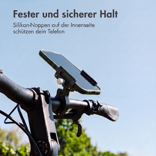 imoshion Mini Aluminium-Fahrrad-Handyhalterung - Leichtgewicht - Universal - Schwarz
