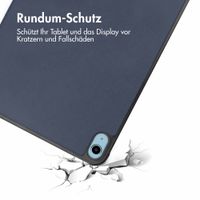 imoshion Trifold Klapphülle für das iPad 11 (2025) 11 Zoll / iPad 10 (2022) 10.9 Zoll - Dunkelblau