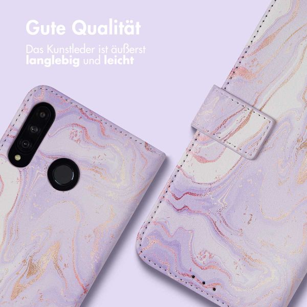 imoshion Design Klapphülle Huawei P30 Lite - Purple Marble